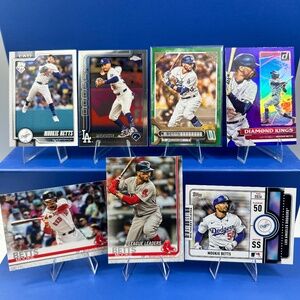 Mookie Betts Lot of 7 Dodgers/Red Sox